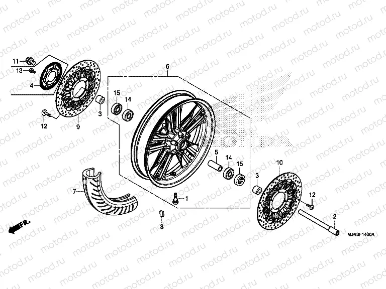 F-14 FRONT WHEEL
