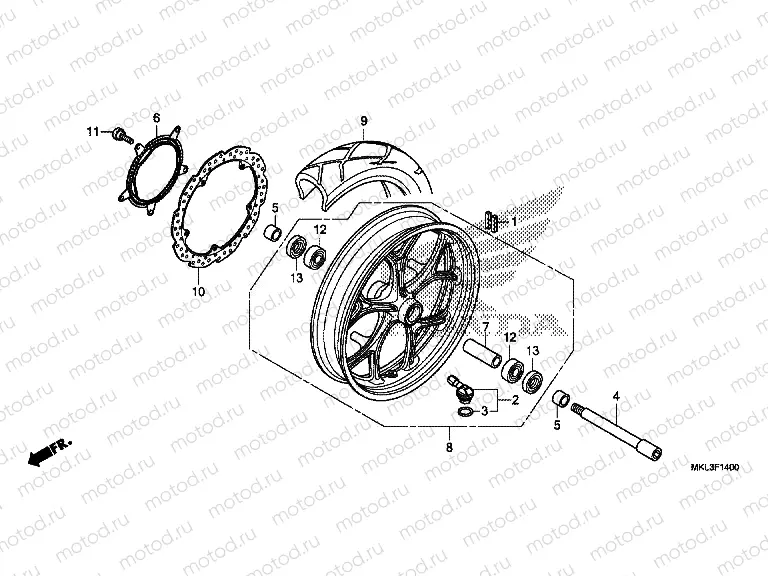 F-14 FRONT WHEEL