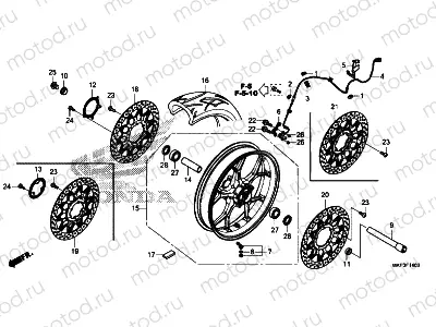 F-14 FRONT WHEEL