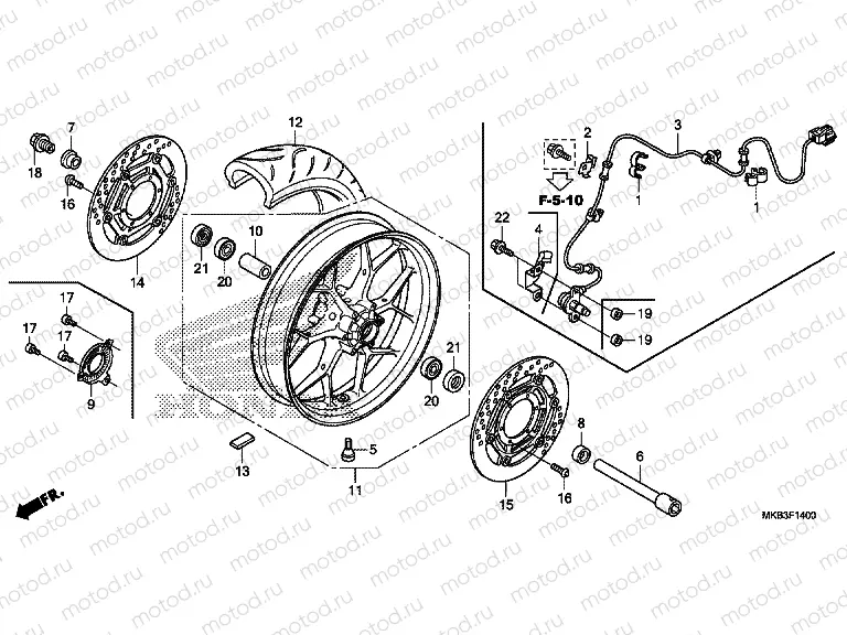 F-14 FRONT WHEEL