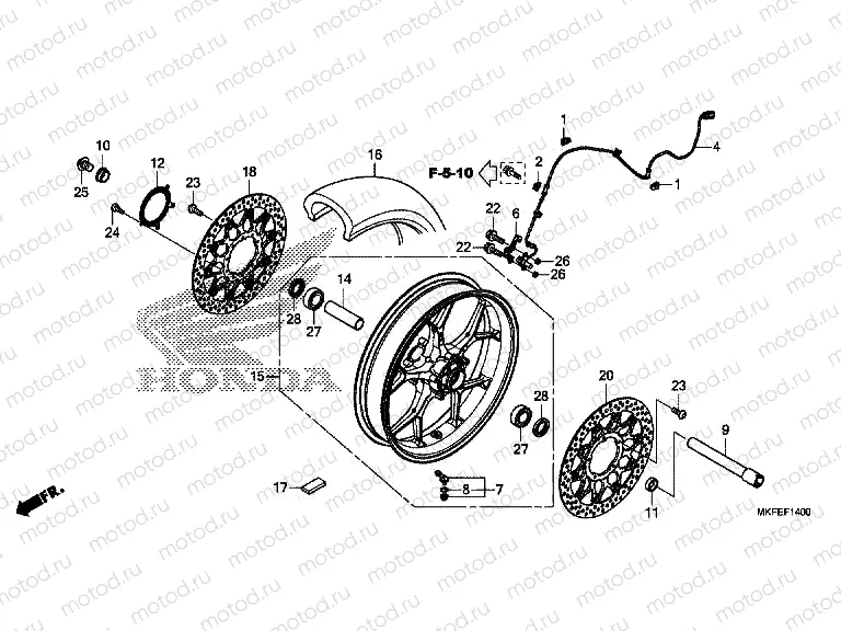 F-14 FRONT WHEEL