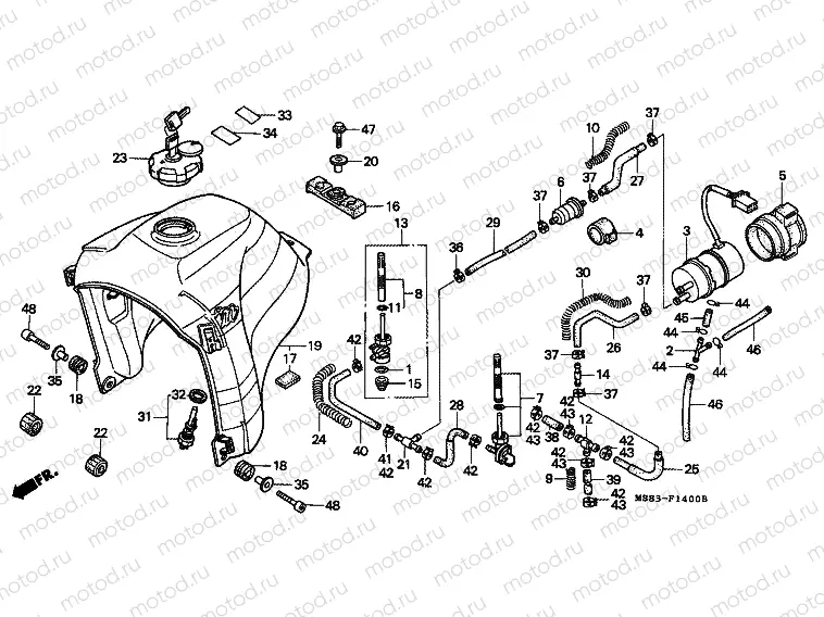 F-14 FUEL TANK / FUEL PUMP