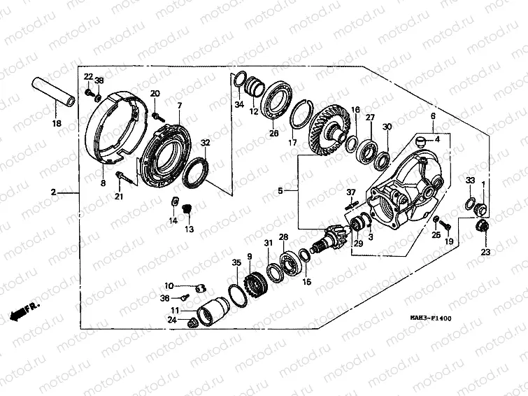 F-14 MAIN TRANSMISSION DRIVE GEAR