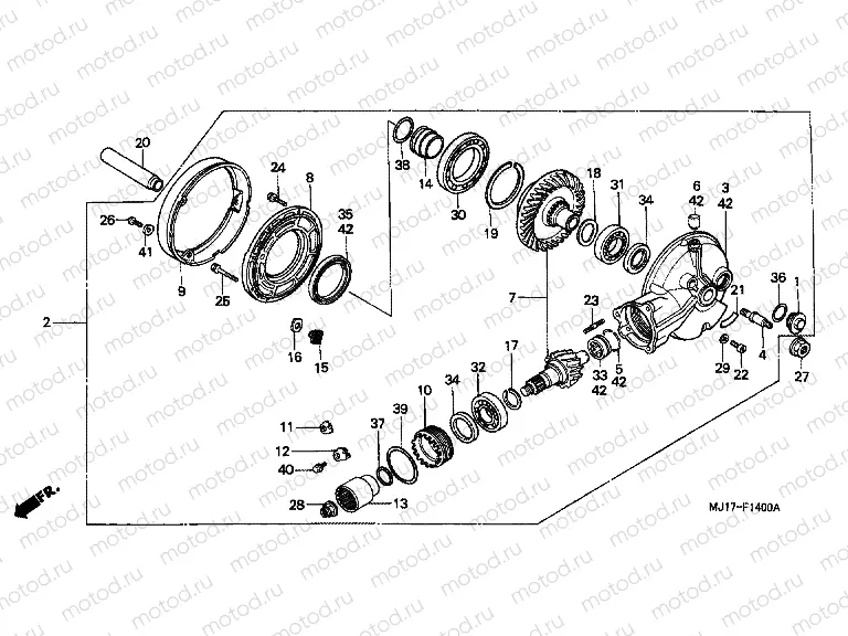 F-14 MAIN TRANSMISSION DRIVE GEAR
