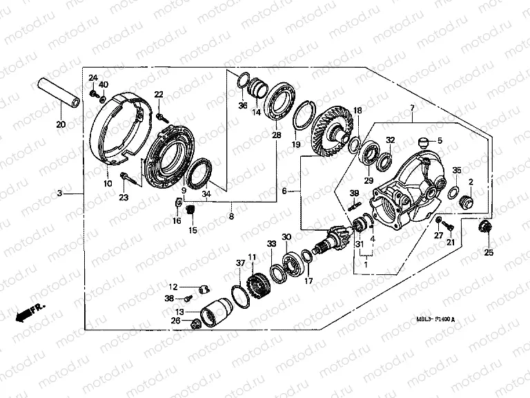 F-14 MAIN TRANSMISSION DRIVE GEAR