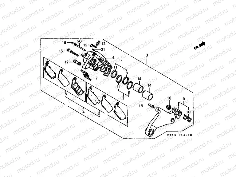 F-14 REAR BRAKE CALIPER