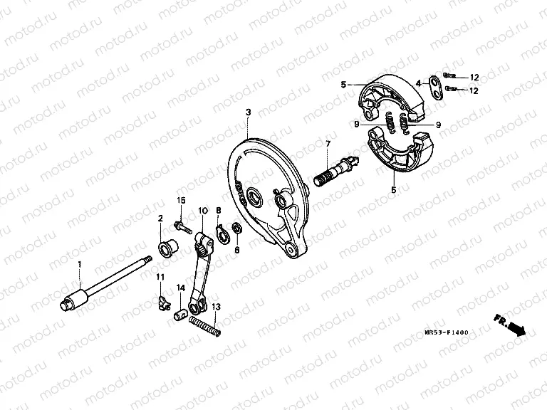 F-14 REAR BRAKE PANEL