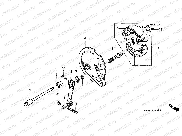 F-14 REAR BRAKE PANEL