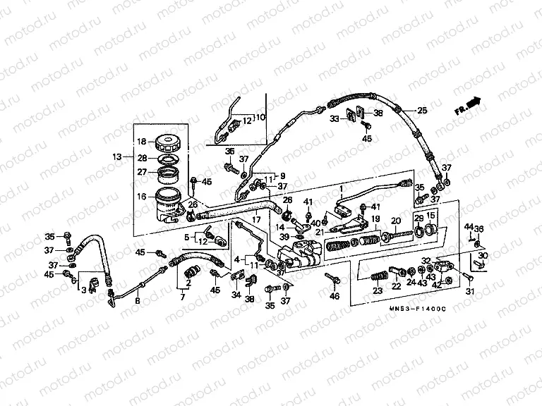F-14 REAR MAIN BRAKE CYLINDER