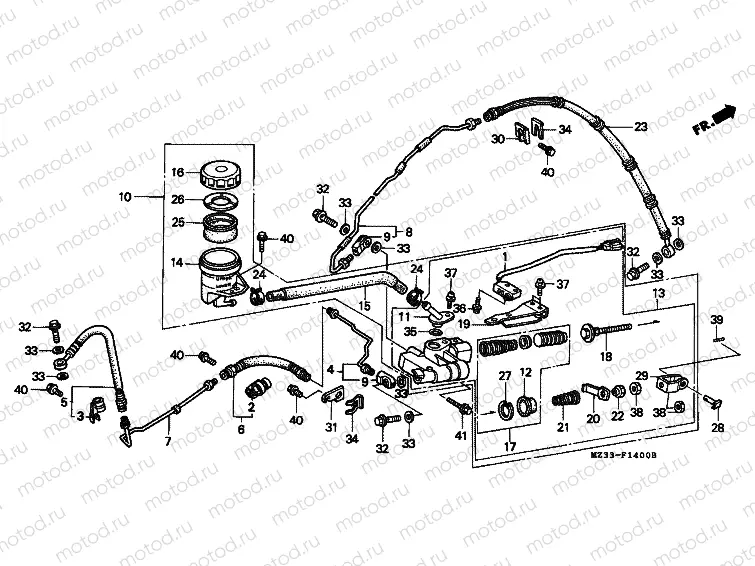 F-14 REAR MAIN BRAKE CYLINDER