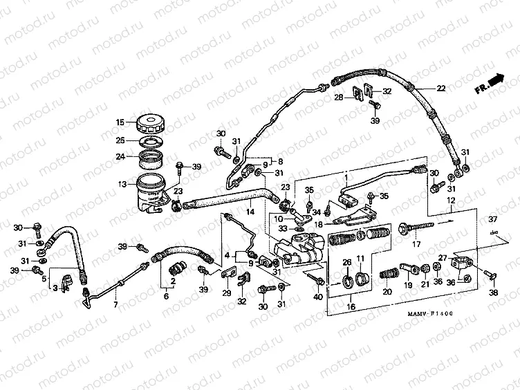 F-14 REAR MAIN BRAKE CYLINDER