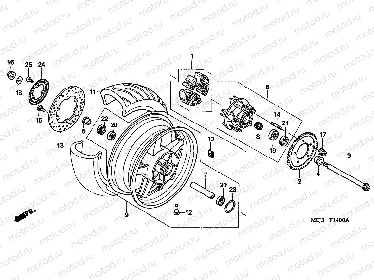 F-14 REAR WHEEL