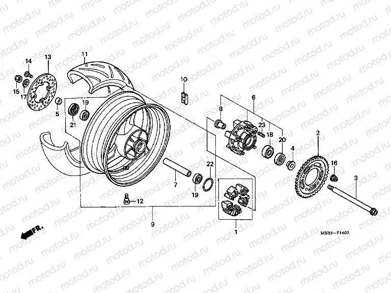 F-14 REAR WHEEL