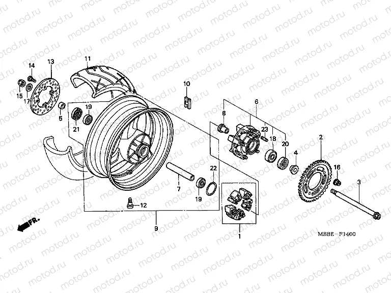 F-14 REAR WHEEL