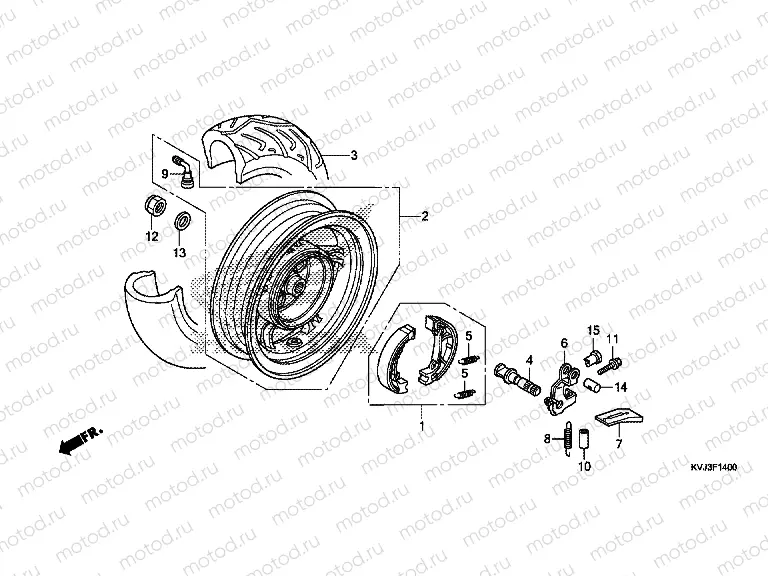 F-14 REAR WHEEL