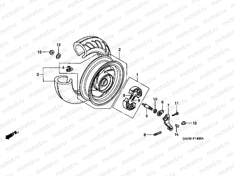 F-14 REAR WHEEL