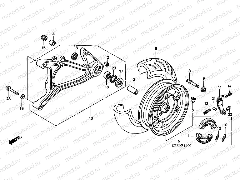 F-14 REAR WHEEL / SWING
