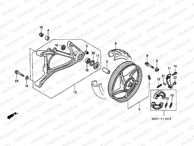F-14 REAR WHEEL / SWING