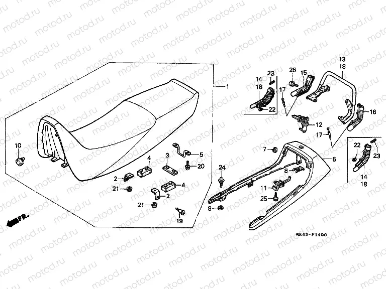 F-14 SEAT / REAR ENGINE HOUSING
