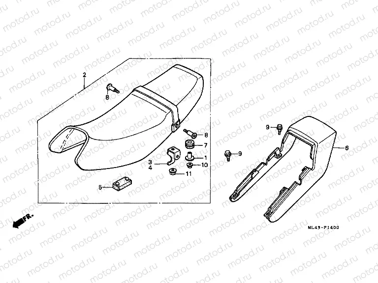 F-14 SEAT / SEAT ARM