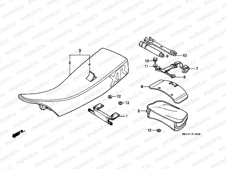 F-14 SEAT / TOOLS (XR250RE / RF)