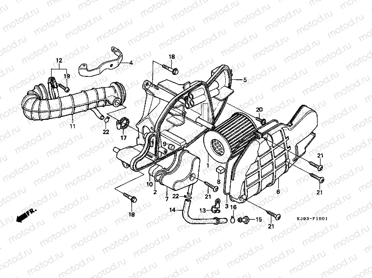 F-15-1 AIR FILTER (CH125J / L / M / N / P / R)