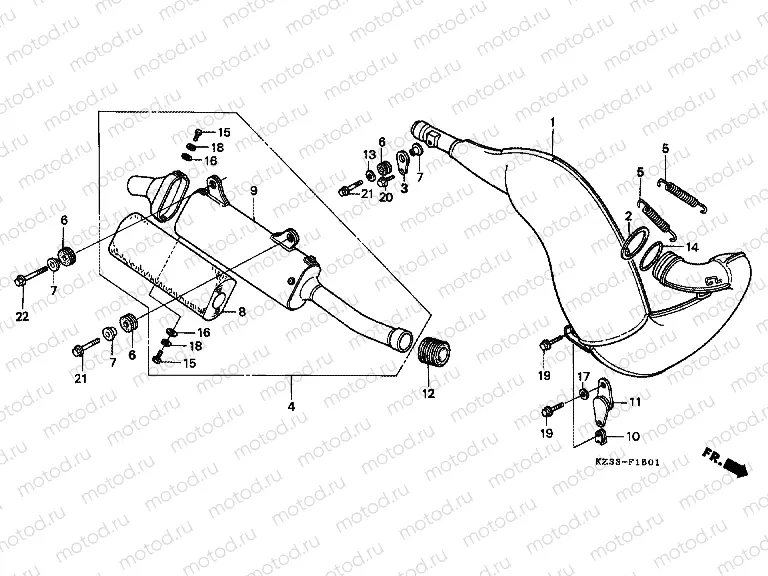 F-15-1 EXHAUST RESONATOR CHAMBER