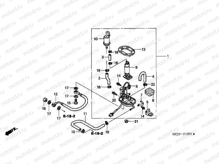 F-15-1 FUEL PUMP (CBR900RR2,3)