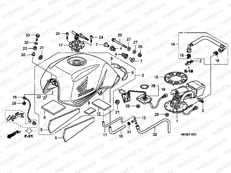 F-15-1 FUEL TANK (CBF600N / NA)