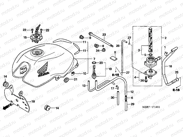F-15-1 FUEL TANK (CBF600N6 / NA6)
