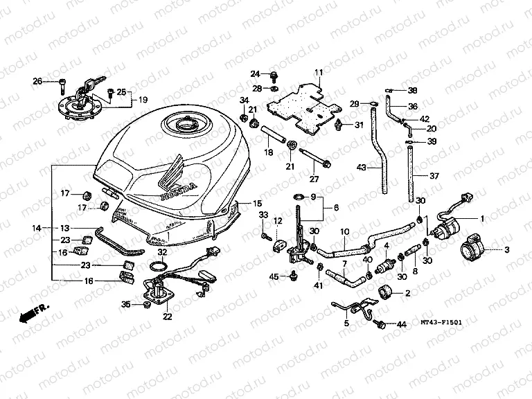 F-15-1 FUEL TANK (VFR750FR / FS / FT / FV)