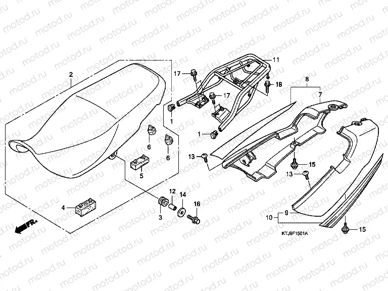 F-15-1 SEAT / SIDE ENGINE HOUSING (CGR125SH8, A)