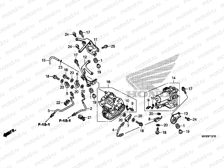 F-15-10 REAR POWER UNIT/REAR VALVE UNIT