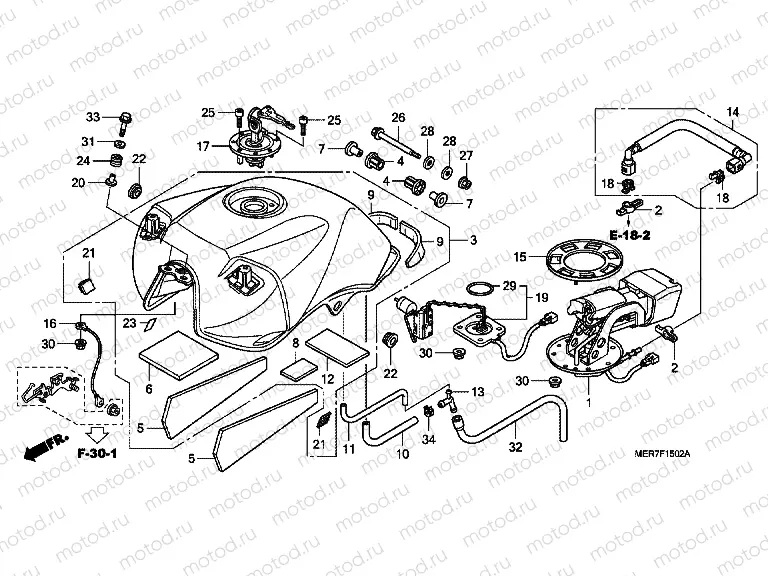 F-15-2 FUEL TANK (CBF600S8 / SA8)