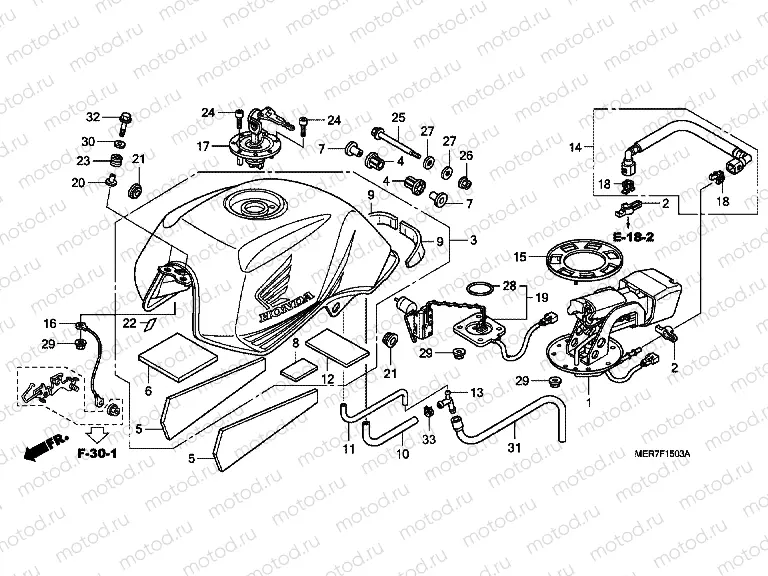 F-15-3 FUEL TANK (CBF600N8 / NA8)