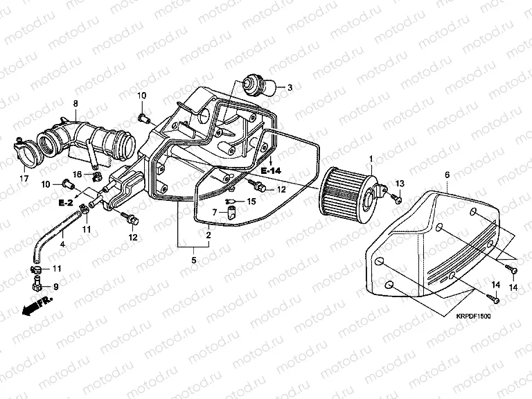 F-15 AIR FILTER (SCV100F9-TU / SCV100FA-ID)