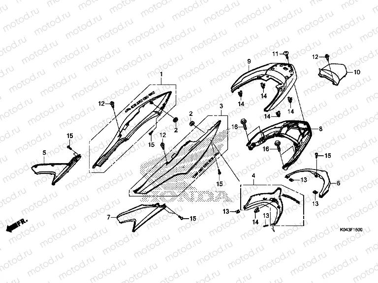 F-15 BODY COVER / HANDLE