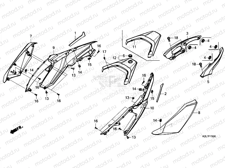 F-15 BODY COVER & REAR GRIP