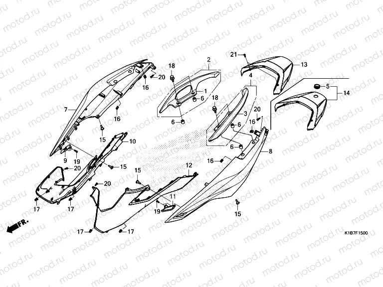 F-15 BODY COVER & REAR GRIP