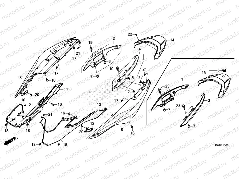 F-15 BODY COVER & REAR GRIP