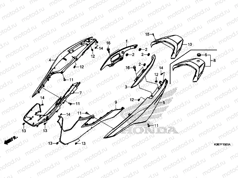 F-15 BODY COVER / REAR GRIP
