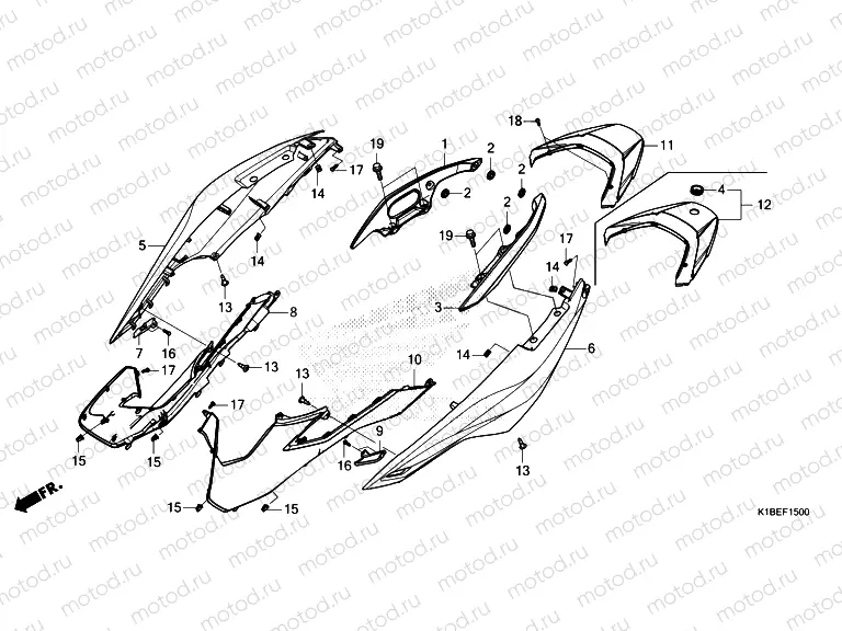 F-15 BODY COVER/REAR GRIP
