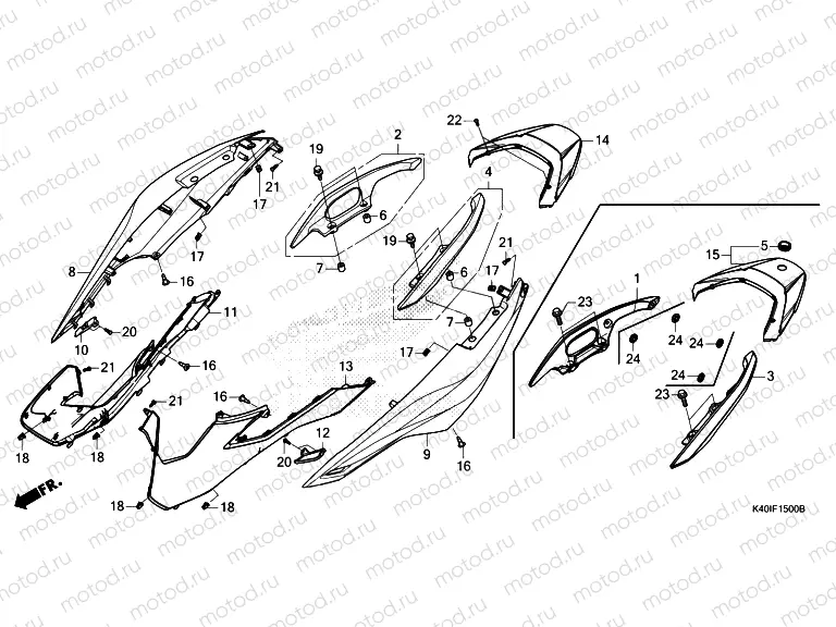 F-15 BODY COVER/REAR GRIP