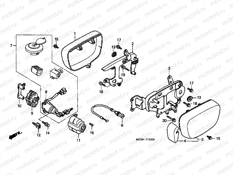 F-15 CARBURETOR SIDE COVER