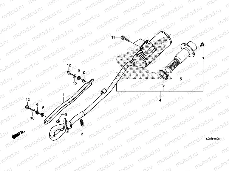 F-15 EXHAUST MUFFLER