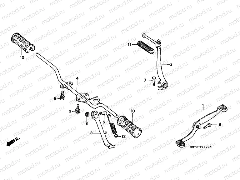 F-15 FOOTREST / KICKER / PEDAL REPLACEMENT