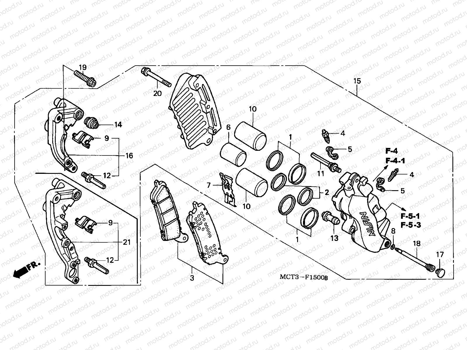 F-15 FRONT BRAKE CALIPER