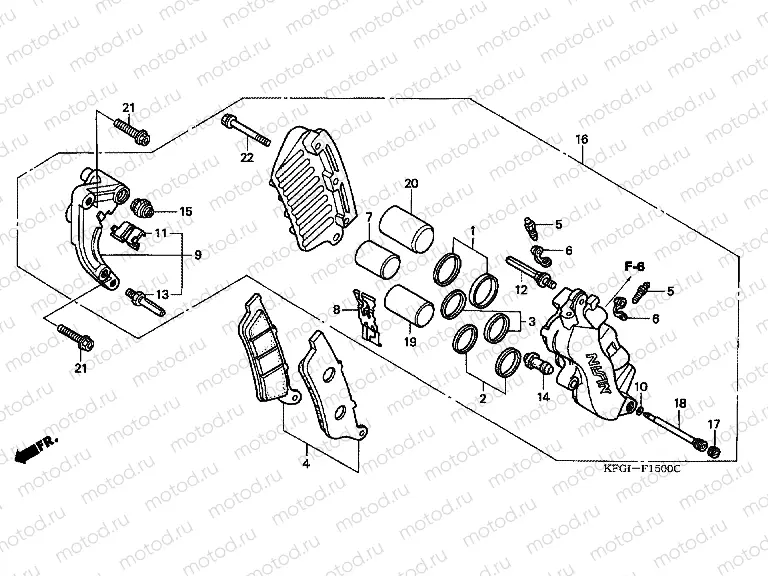 F-15 FRONT BRAKE CALIPER
