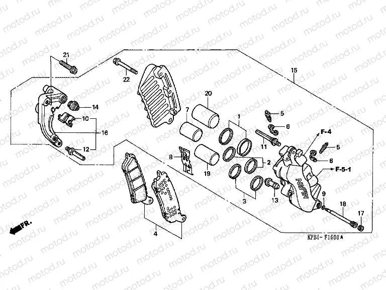 F-15 FRONT BRAKE CALIPER