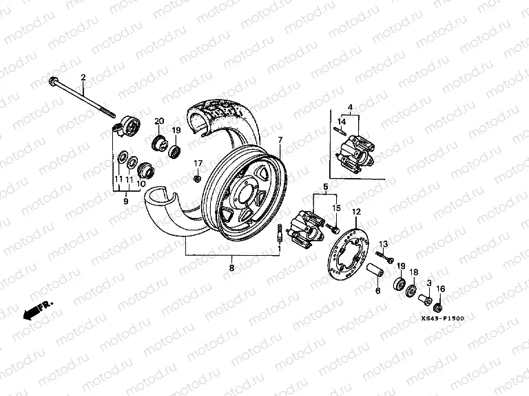 F-15 FRONT WHEEL (1)